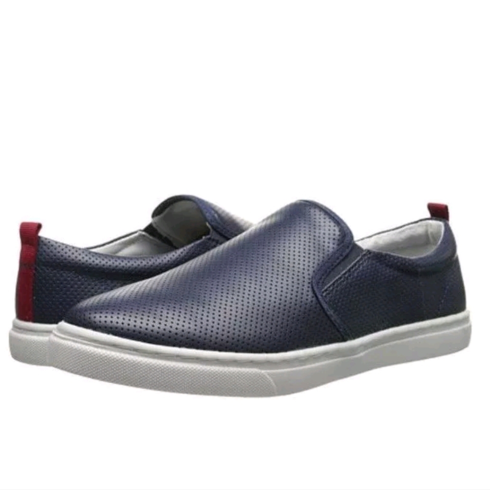 Madden Men's M-Heights Sneaker Navy Blue Slip Ons 10